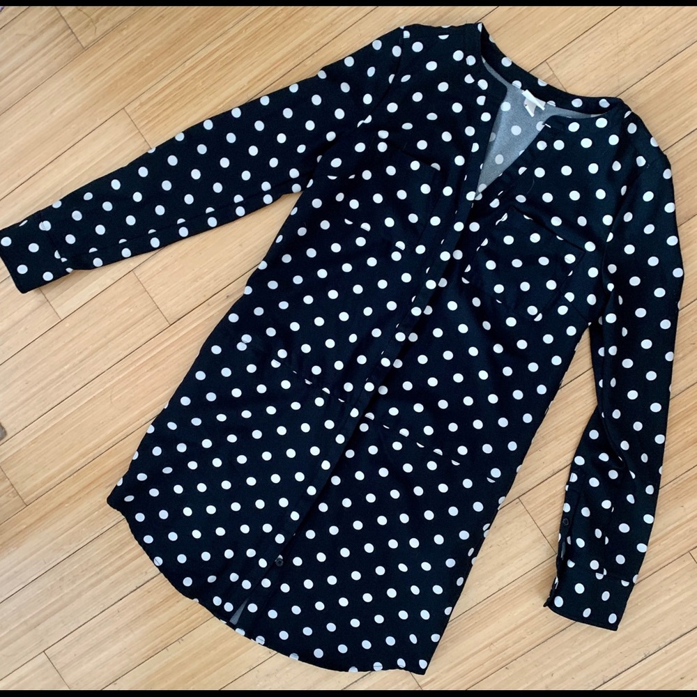 Merona polka dot duster